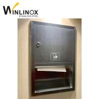 Stainless steel automatic hand dryer toilet paper towel tissue dispenser