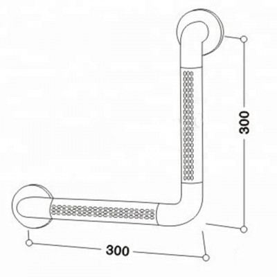 Cubilox Bathroom Accessories Shower Room PVC Grab Bar