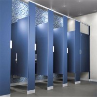 Brikley 12mm waterproof compact HPL toilet urinal partition for bathroom