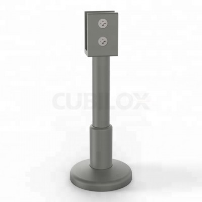 Aluminum Public Toilet Cubicle Accessories Adjustable Legs For Cabinets Toilet Fittings Support Foot